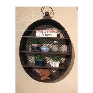 NEW RUSTIC METAL SHELF